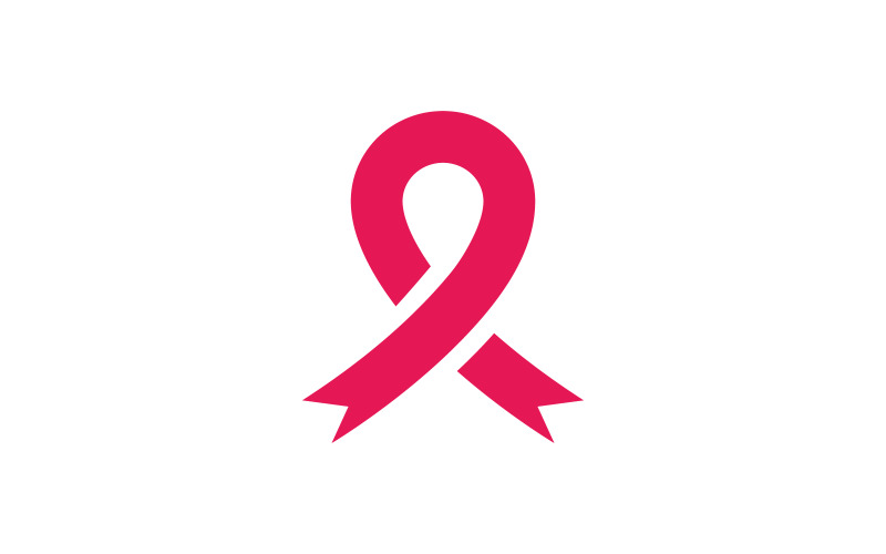Breast cancer awareness logo design. Illustration icon vector v1 Logo Template