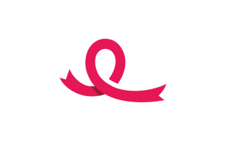Breast cancer awareness logo design. Illustration icon vector v2