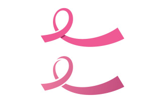 Breast cancer awareness logo design. Illustration icon vector v5