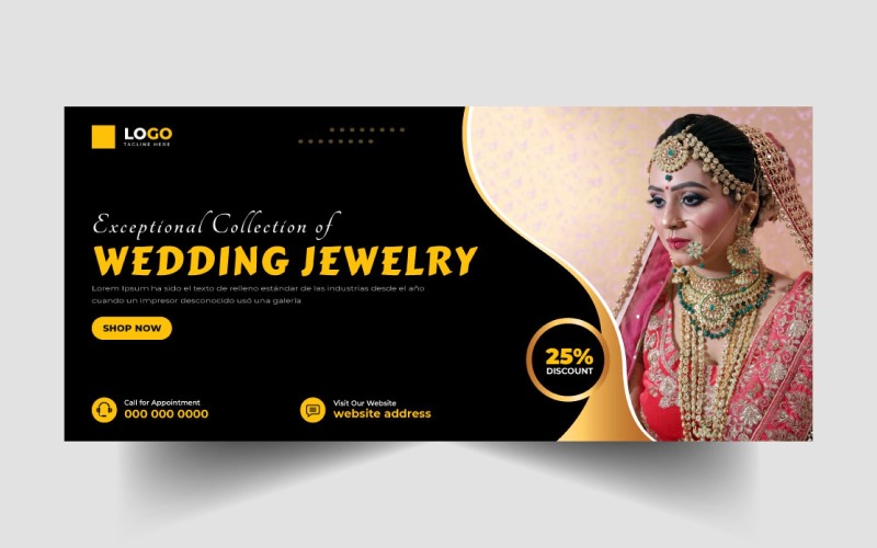 Jewelry Sale Social Media Facebook Cover Ver-21