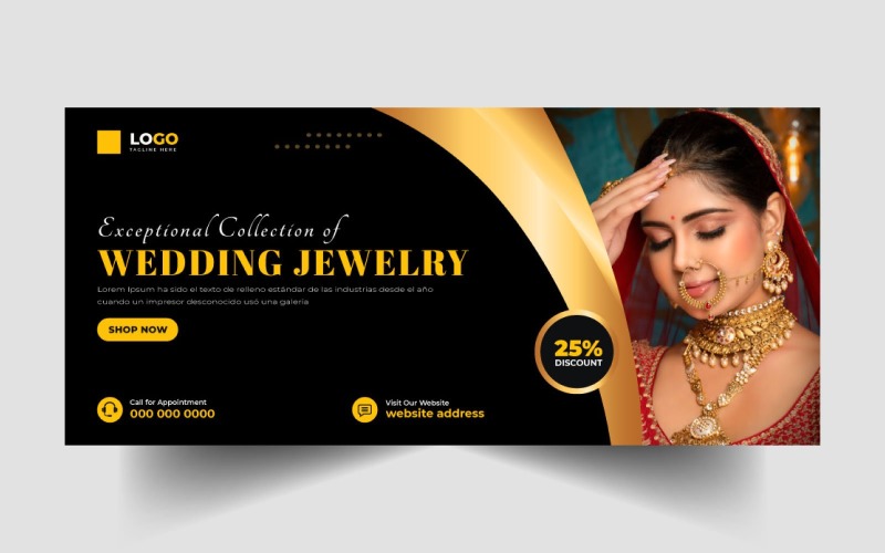 Jewelry Sale Social Media Facebook Cover Ver-22