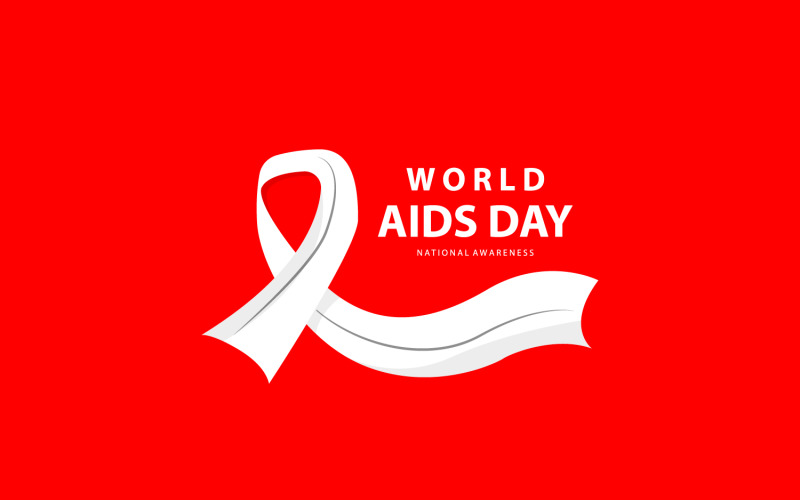 World Aids Day Design Simple Aids Ribbon V2 Logo Template