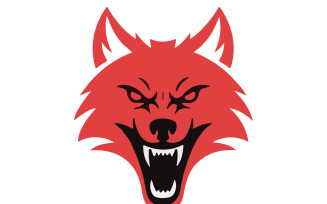 A logo design for red wolf