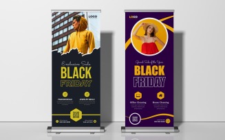 Black Friday Sale Roll Up Banner Standee Ver-2