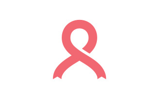 Breast cancer awareness logo design. Illustration icon vector v0