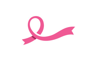 Breast cancer awareness logo design. Illustration icon vector v11