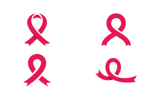 Breast cancer awareness logo design. Illustration icon vector v13