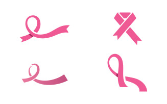 Breast cancer awareness logo design. Illustration icon vector v15