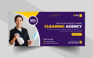 Cleaning Service Facebook Cover Banner Ver-3