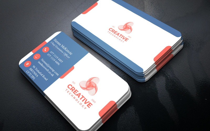 Elegant Minimal Multi Purpose Business Card | Editable PSD Template Corporate Identity