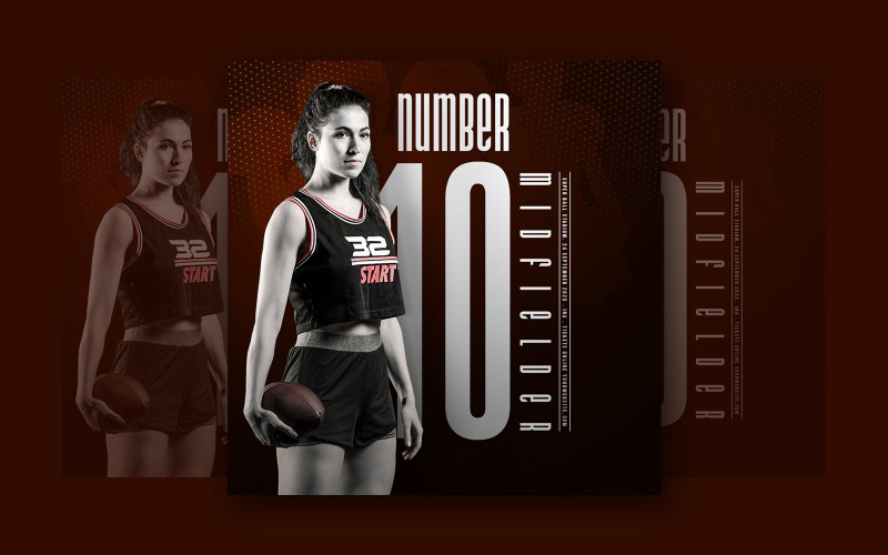 Football Sport Social Media Template