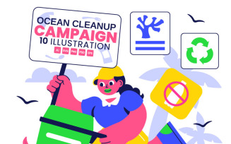 10 Ocean Cleanup Campaign Illustration