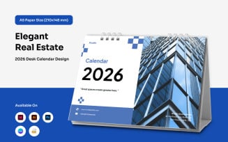 Luxury Real Estate Desk Calendar