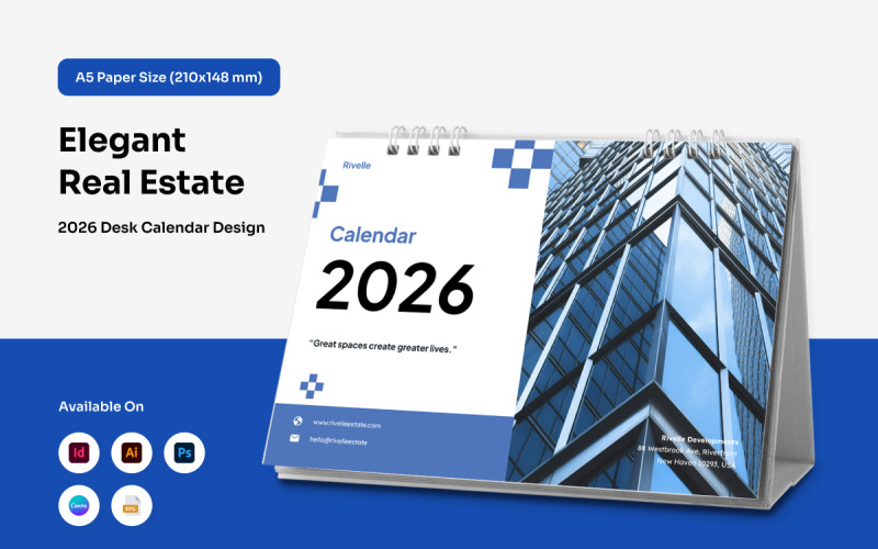 Luxury Real Estate Desk Calendar Planner