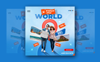 Tour And Travel Social Media Template