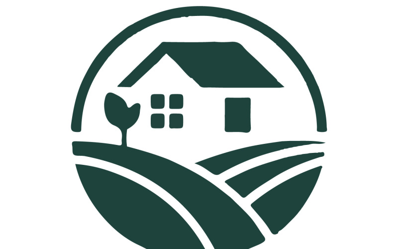 A house design vector art illustration Illustration