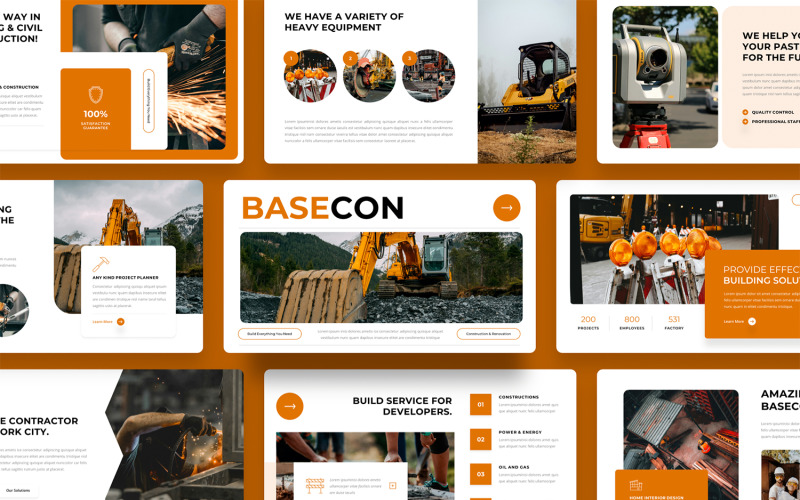 Construction Company Profile Keynote Template