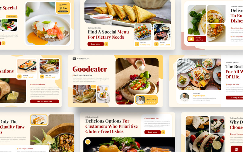 Goodeater - Food Keynote Template