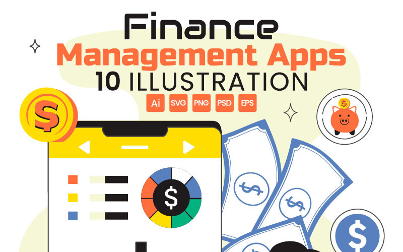10 Personal Finance Management Apps Illustration