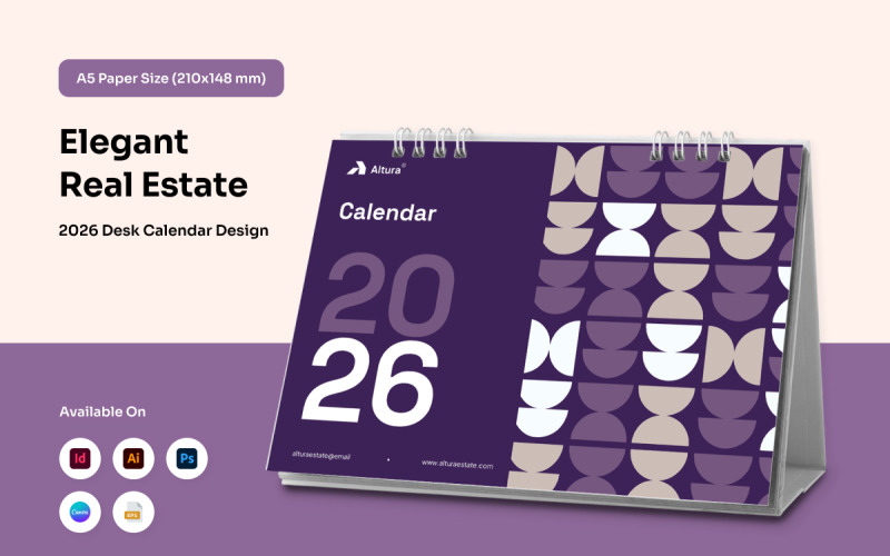 Modern Property Desk Calendar Planner