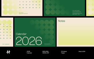 Nature Line Calendar Template