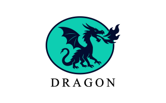 New Creative Mythical Dragon Logo