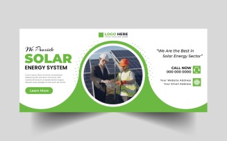 Solar Energy Facebook Cover Banner Template Ver-2