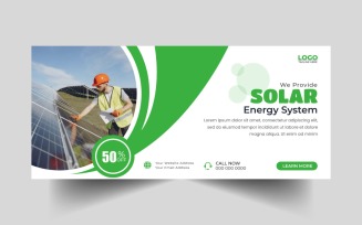 Solar Energy Facebook Cover Banner Template Ver-3