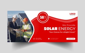 Solar Energy Facebook Cover Banner Template Ver-4