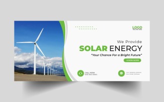 Solar Energy Facebook Cover Banner Template Ver-5
