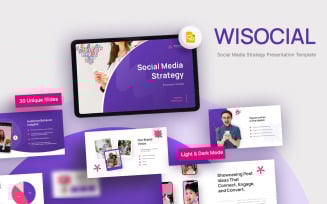 Wisocial – Social Media Strategy Google Slides