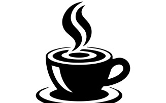 A coffee cup icon design vector art illustration