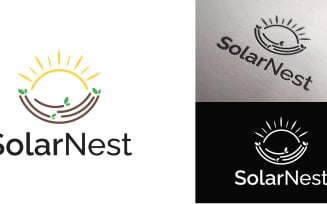Eco-Friendly Solar Energy & Nature Logo Design