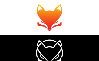 Fox Head Logo Template Design