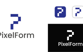 Geometric P Letter tech Logo Design