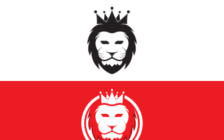 Lion Head Logo Template Design