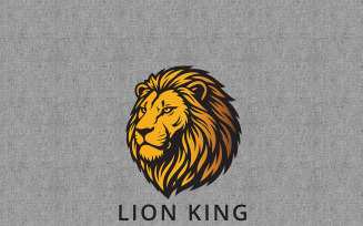 Lion King Logo – Premium Animal Logo Template for Branding & Business