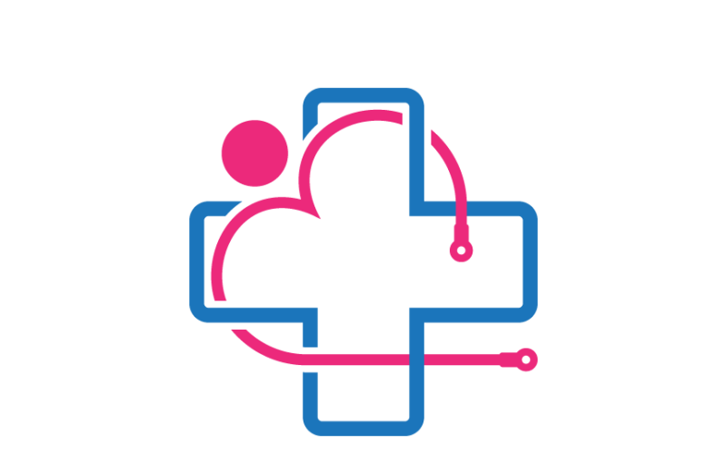 Medical Heart and People Logo Template