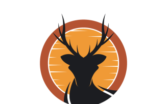Minimalist Deer Logo Template