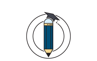 Pencil with Graduation Cap Symbol for Education