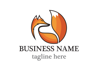The Fox Logo Template Design