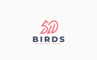 Bird Wings Logo Template Design