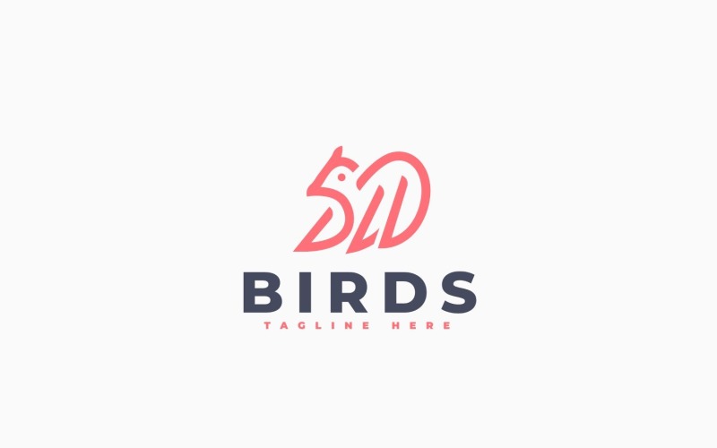 Bird Wings Logo Template Design