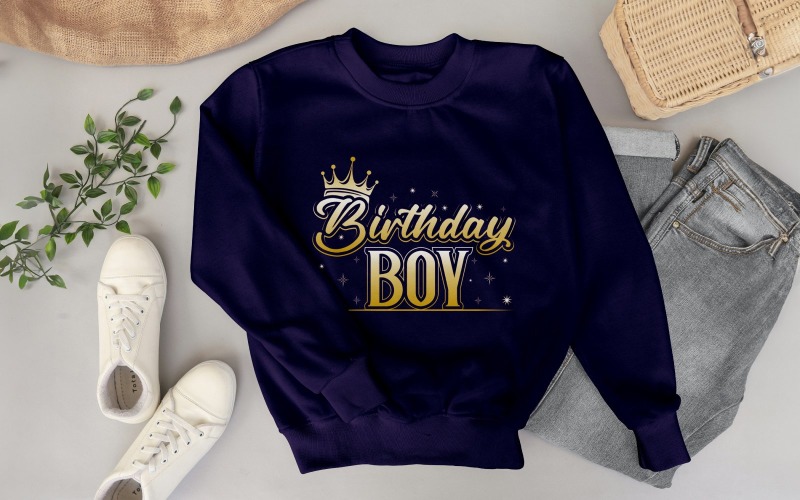 Birthday Boy T Shirt Design Digital Download T-shirt