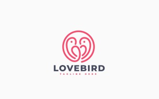 Lovebird 2 Logo Template Design