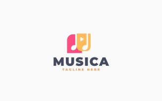 Musica Logo Template Design