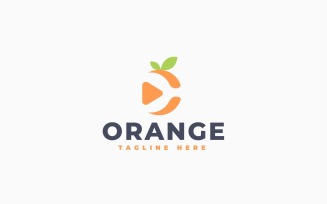 Orange Logo Template Design