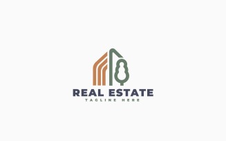 Real Estate 1 Logo Template Design