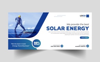 Solar Energy Facebook Cover Banner Template Ver-13