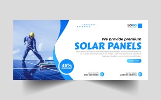 Solar Energy Facebook Cover Banner Template Ver-15